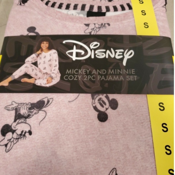 Disney Mickey And Minnie Cozy 2PC Pajama Set Size Small - Picture 3 of 3